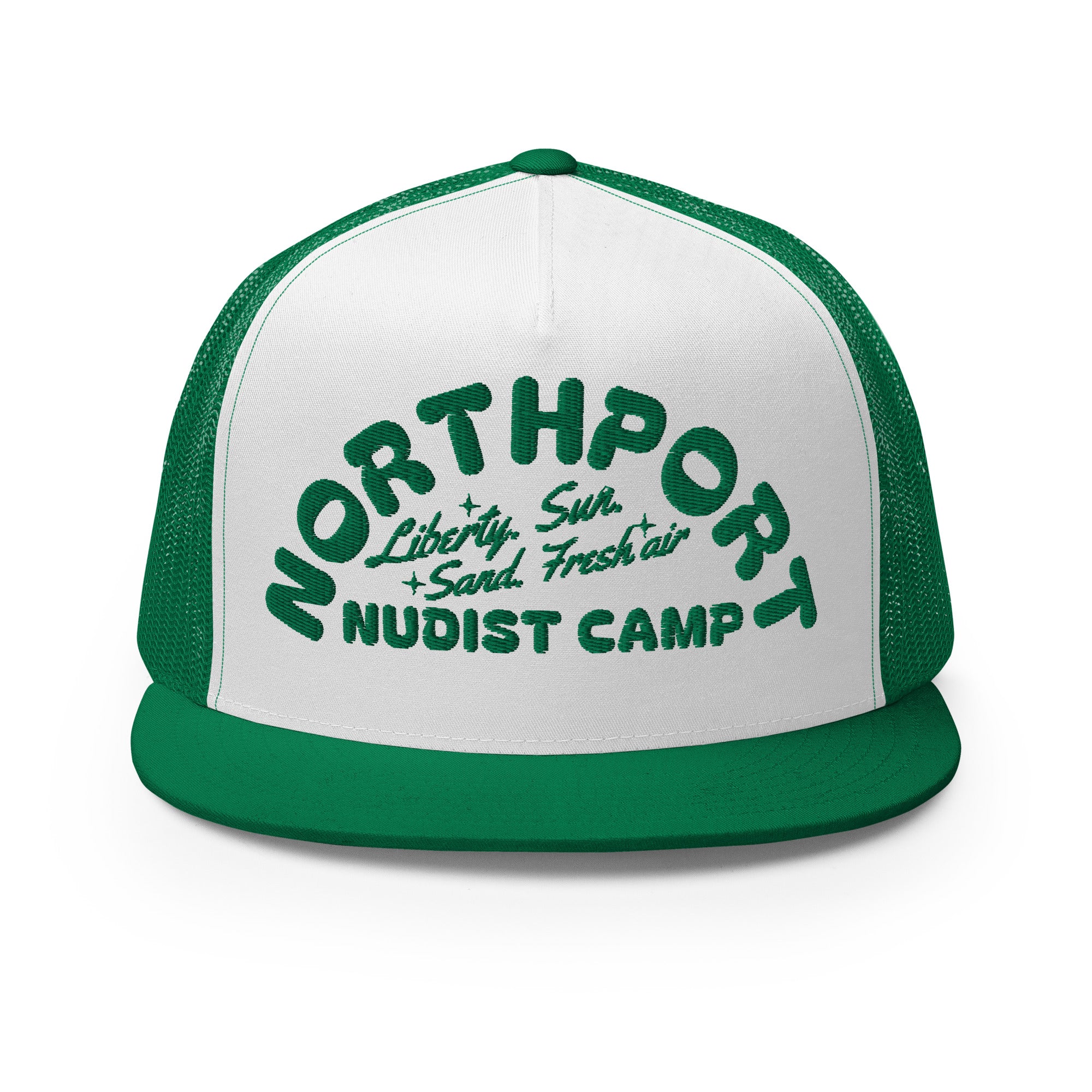 Northport Nudist Camp Trucker Cap - Green  Enjoy Michigan Default Title  