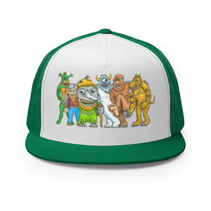 Mythical Michigan - Family Photo Printed Trucker Hat - Green and White hat / cap Enjoy Michigan Default Title  