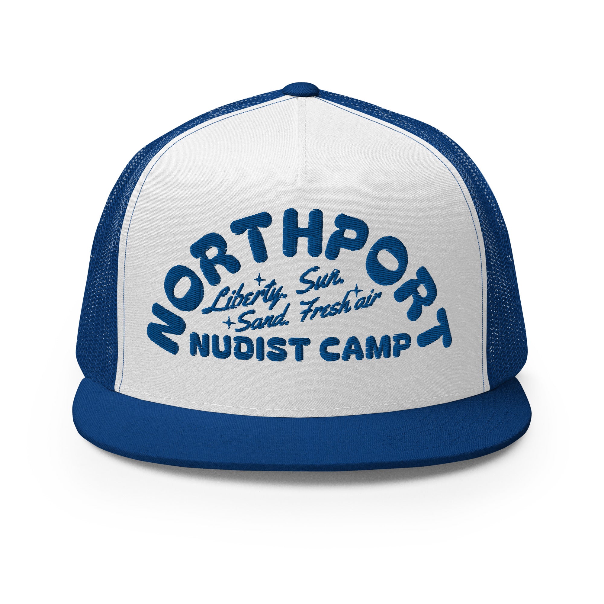Northport Nudist Camp Trucker Cap - Royal Blue hat / cap Enjoy Michigan Default Title  