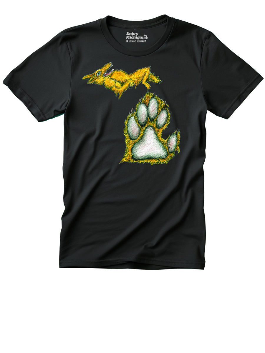 Michigan Dogman Unisex T-shirt - Black t-shirt Enjoy Michigan   