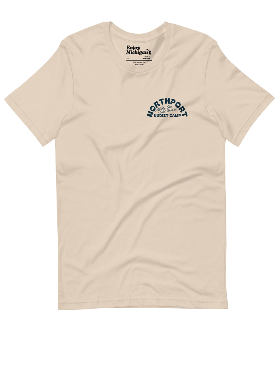 Northport Nudist Camp Unisex T-shirt - Soft Cream  Enjoy Michigan   