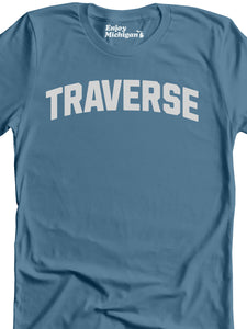 Traverse Premium T-shirt - Lake Blue t-shirt Enjoy Michigan   