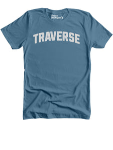 Traverse Premium T-shirt - Lake Blue t-shirt Enjoy Michigan   