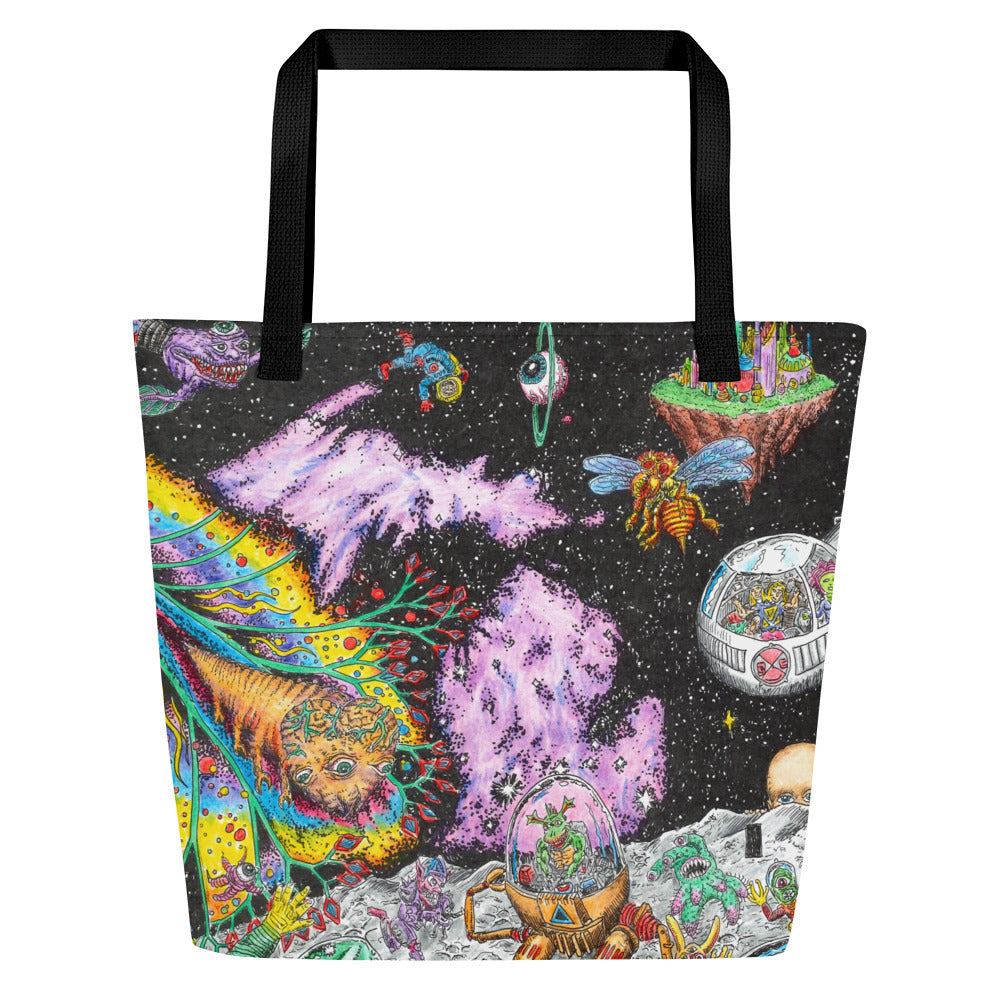 Michigan Cosmic Family All-over Print Tote Bag - 16" x 20"  Enjoy Michigan Default Title  