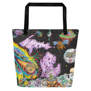 Michigan Cosmic Family All-over Print Tote Bag - 16" x 20"  Enjoy Michigan Default Title  