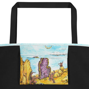 Michigan Monolith All-Over Print Large Tote Bag - 16" X 20" Tote Bag Enjoy Michigan   