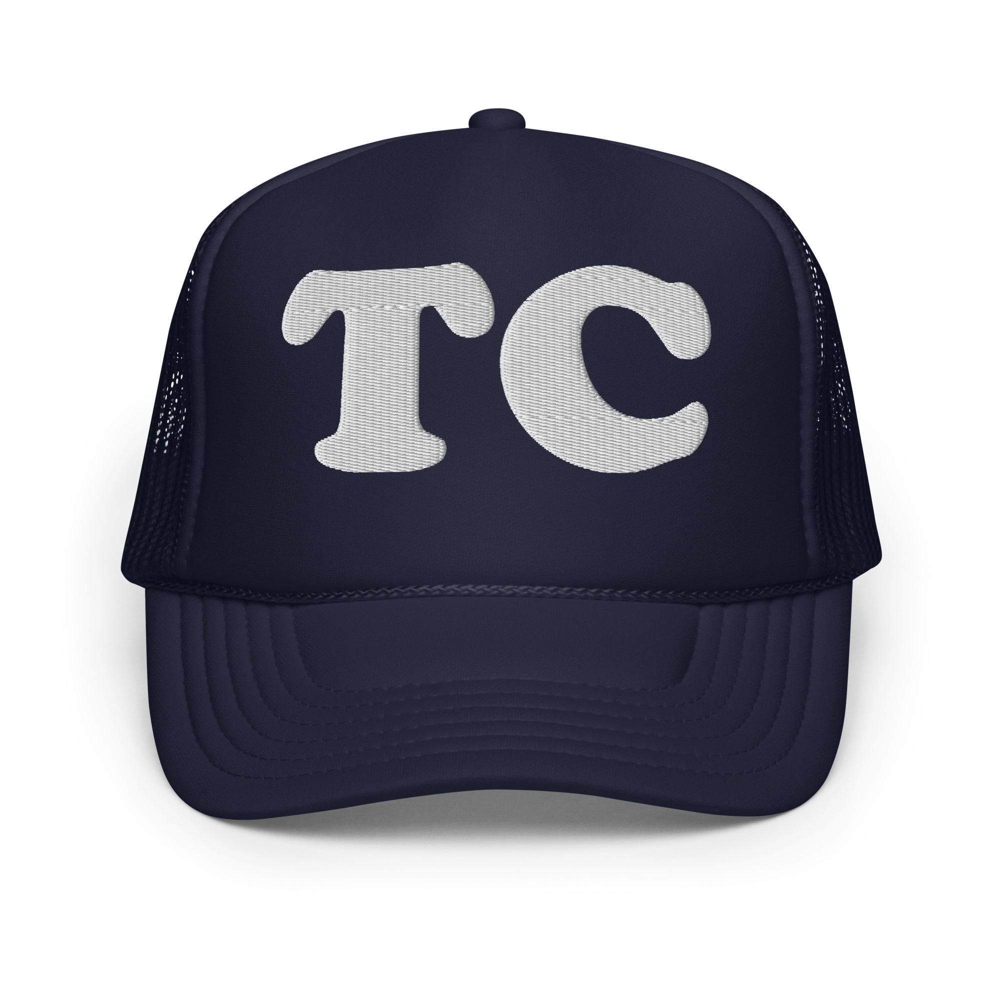 Traverse City - TC Embroidered Foam Trucker Hat - Navy hat / cap Enjoy Michigan Default Title  