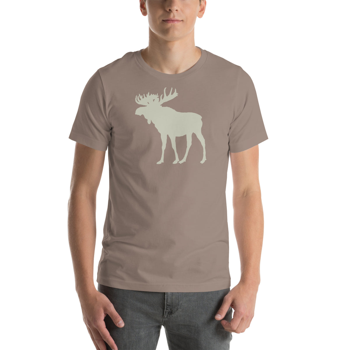 Moose Premium Unisex T-shirt - Pebble Brown  Enjoy Michigan S  