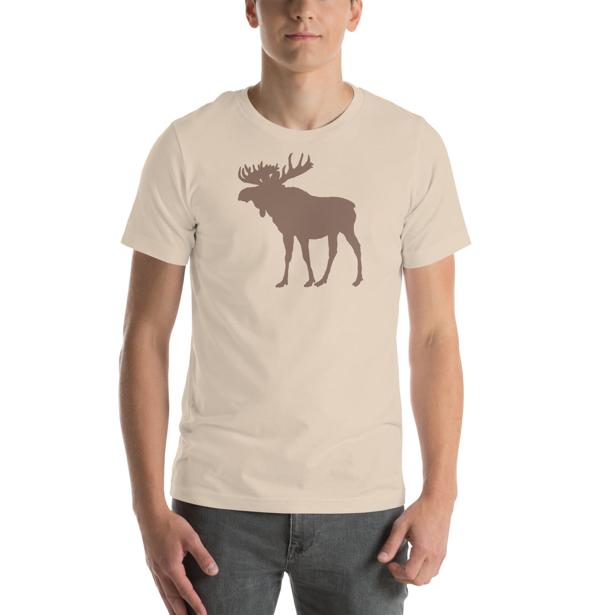 Moose Premium unisex T-shirt - Soft Cream  Enjoy Michigan S  